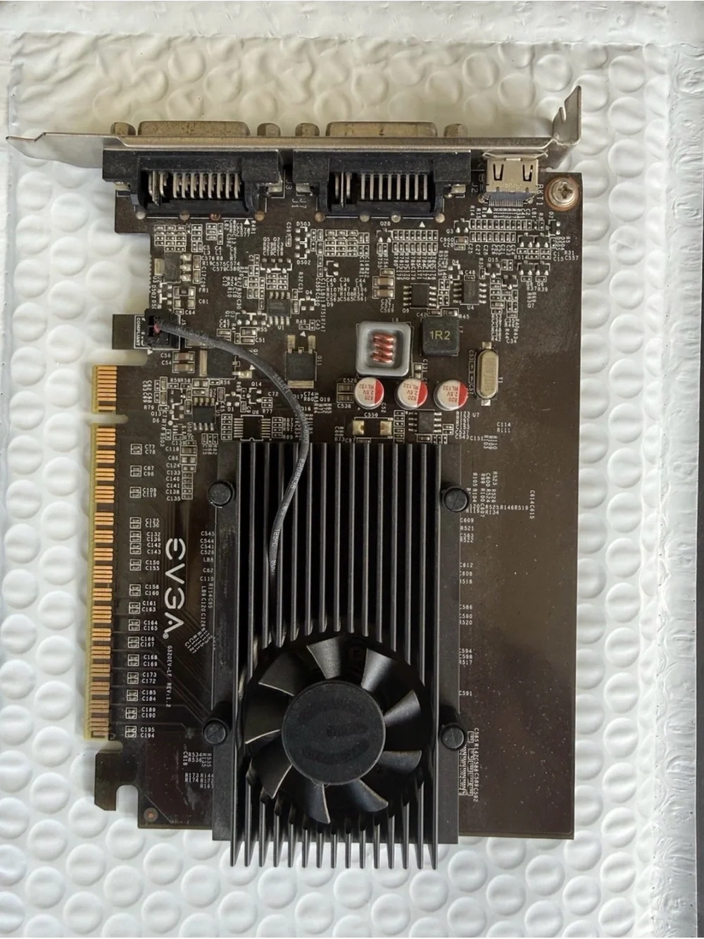 EVGA Silver Branded Graphics Card Backplate and EVGA Driver Disc